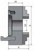 Трехкулачковый токарный патрон Optimum 160 мм  Camlock ASA D1-4", рис.5