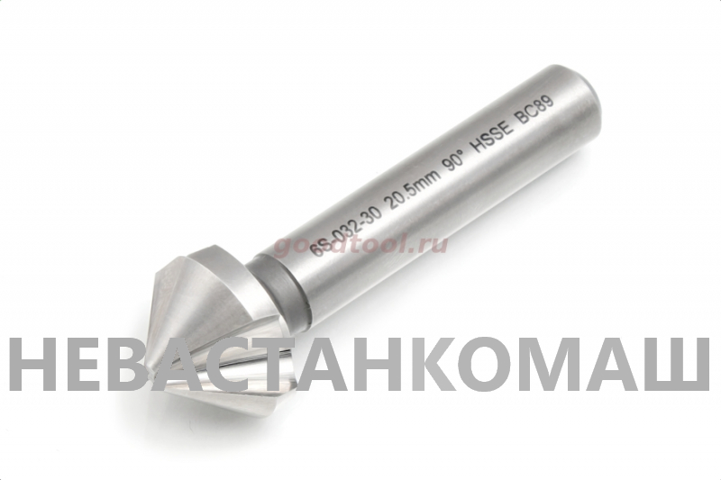 Зенковка d63,0х 58х200 конус  60° Р18 к/х Z=10 КМ4 DIN334B "CNIC", рис.1